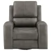 Coaster Fine Furniture 603433PPP Brickston - Triple Power Swivel Glider Recliner - Charcoal
