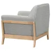 Coaster Fine Furniture 511073 Vaughn - Fabric Upholstered Flared Arm Accent Chair - Gray