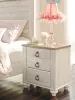 Ashley Furniture B267-92 Willowton - Two Drawer Night Stand - Brown / Beige / White