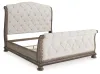 Ashley Furniture B944B5 Ashley Furniture B944B5 Ardenfield - California King Upholstered Sleigh Bed - Light Brown