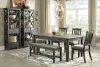 Ashley Furniture D736/25/01(4)/00 Ashley Furniture D736/25/01(4)/00 Tyler Creek - 6 Pc. - Dining Room Table, 4 Side Chairs, Bench - Dark Gray