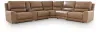 Ashley Furniture PCU62606S10 Ashley Furniture PCU62606S10 DeepWakes - 6-Piece Power Reclining Sectional With 2 Armless Chairs And Storage Console - Caramel