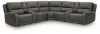 Ashley Furniture PCU12600S7 Ashley Furniture PCU12600S7 5Z - Pittson - 7-Piece Power Reclining Sectional With 2 Power Armless Recliners And 2 Storage Consoles - Anchor