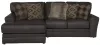 Jackson Furniture Industries 4378/42/75-09 Jackson Furniture Industries 4378/42/75-09 Denali - 2 Piece Italian Leather Match Sofa Chaise With Left Side Facing Chaise - Chocolate