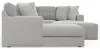 Jackson Furniture Industries 3303/30/72/75/28-18 Jackson Furniture Industries 3303/30/72/75/28-18 Logan - 3 Piece Sectional With Comfort Coil Seating And Included Cocktail Ottoman And 9 Accent Pillows (Left Side Facing Chaise) - Moonstruck