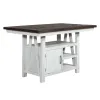 Liberty Furniture 139WH-CD-5GTS Farmhouse - 5 Piece Gathering Table Set - Two Tone White / Wood Tone