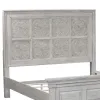 Liberty Furniture 824-BR13H Heartland - Queen Decorative Panel Headboard - Antique White / Tobacco Tops