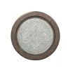 Liberty Furniture 824-OT1012 Heartland - Round Ceiling Tile Cocktail Table - Antique White / Tobacco Tops