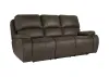 New Classic U093-30P2-BRN Brookings - Sofa With Power Headrest & Footrest - Brown