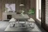 Riverside Furniture 39359 Intrigue - Upholstered Dining Bench - Hazelwood