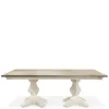 Riverside Furniture 59358-59551 Myra - Double Pedestal Dining Table - Paperwhite