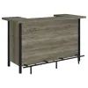 CoasterEssence 182105 Bellemore - Freestanding Home Bar Wine Cabinet - Gray Driftwood