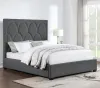 CoasterElevations 315900KE Bowfield - Upholstered Eastern King Panel Bed - Charcoal