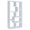CoasterEveryday 800136 Theo - 7-Shelf Bookshelf - White