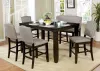 Furniture of America CM3911PT Teagan - Counter Height Table - Dark Walnut