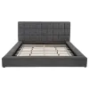 Coaster Fine Furniture 315948GRYKW Dreux - Upholstered California King Panel Platform Bed - Gray
