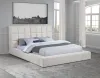 Coaster Fine Furniture 315948CRMKW Dreux - Upholstered California King Panel Platform Bed - Cream