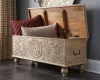 Ashley Furniture A4000039 Fossil Ridge - Storage Bench - Beige