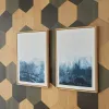 Ashley Furniture A8000368 Holport - Wall Art Set (Set of 2) - Blue / White