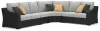 Ashley Furniture P792P2 Beachcroft - 4-Piece Outdoor Sectional - Black