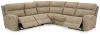 Ashley Furniture 61004S6 Next-Gen Durapella - 5-Piece Power Reclining Sectional - Sand
