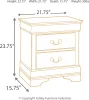 Ashley Furniture B251/31/36/46/68/66/99/92(2) Ashley Furniture B251/31/36/46/68/66/99/92(2) Juararo - 8 Pc. - Dresser, Mirror, Chest, King Poster Bed, 2 Nightstands - Dark Brown