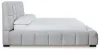 Ashley Furniture PCB584B3 Grendusk - California King Upholstered Bed - Light Gray