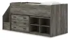 Ashley Furniture B4480B16 Ashley Furniture B4480B16 Frandern - Twin Loft Bed With Bookcase And Drawer Storage - Gray