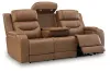Ashley Furniture PCU1160015A Ashley Furniture PCU1160015A Knightington - Power Reclining Sofa With Audio Seating - Caramel