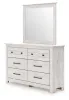 Ashley Furniture PCB1171B1 Ashley Furniture PCB1171B1 Makidern - Dresser And Mirror - Whitewash