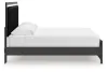 Ashley Furniture PCB3380B10 Ashley Furniture PCB3380B10 Zuraleus - King Upholstered Panel Platform Bed With Roll Slats - Black