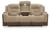 Ashley Furniture PC8350415 Ashley Furniture PC8350415 Mixed Motion - Power Reclining Sofa With Adjustable Headrest - Brownstone