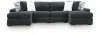 Ashley Furniture 98105S19 Ashley Furniture 98105S19 Midnight-Madness - 4-Piece Double Chaise Sectional - Gunmetal