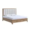 New Classic 00-B2123S-100 Anika - Storage 6/6 Eastern King Bed Only - White / Natural