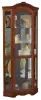 Pulaski Furniture 20671 PFC Curios - Mirrored Corner Curio Cabinet - Warm Cherry Brown