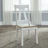 Liberty Furniture 62WH-C2500S Liberty Furniture 62WH-C2500S Lindsey Farm - Splat Back Chair - Weathered White & Sandstone