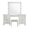 New Classic BA9698W-091 Valentino - Vanity Table Mirror (Bulbs Not Included) - White