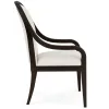 Riverside Furniture 27158 Lydia - Curved Upholstered Arm Chair (Set of 2) - White