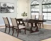 CoasterEssence 110311-S5 Brockway - 5 Piece Extension Leaf Dining Set - Antique Java