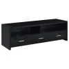 CoasterEssence 700645 Alton - 3-Drawer Engineered Wood TV Stand - Black Oak