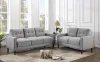 Coaster Fine Furniture 506781-S2 Bowen - 2 Piece Upholstered Track Arm Tufted Sofa Set - Gray