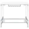 Coaster Fine Furniture 182101 Norcrest - Acrylic Leg Bar Table - White High Gloss
