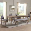Intercon OS-TA-4292-WCT-C Oslo - Dining Table - Weathered Chestnut