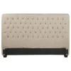 CoasterEssence 300007KEB1 Chloe - Upholstered Eastern King Panel Headboard - Oatmeal