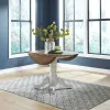Liberty Furniture 186W-CD-DLT Liberty Furniture 186W-CD-DLT Carolina Crossing - Drop Leaf Table - White / Antique Honey