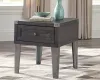 Ashley Furniture T901-3 Todoe - Rectangular End Table - Dark Gray