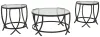 Ashley Furniture T115-13 Tarrin - Occasional Table Set (Set of 3) - Black