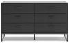 Ashley Furniture EB1865-231 Ashley Furniture EB1865-231 Socalle - Six Drawer Dresser - Black