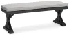 Ashley Furniture P792-600 Beachcroft - Bench With Cushion - Black / Light Gray