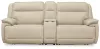 Ashley Furniture U13001S4 Ashley Furniture U13001S4 Double Deal - 2-Piece Power Reclining Loveseat Sectional With Console - Almond